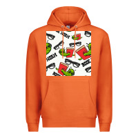 Carrot bookworm seamless pattern Premium Hoodie - BundleAndBundleShop
