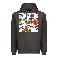 Smoke bookworm seamless pattern Premium Hoodie - BundleAndBundleShop