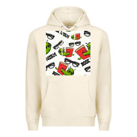 Tofu bookworm seamless pattern Premium Hoodie - BundleAndBundleShop