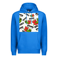 True Royal bookworm seamless pattern Premium Hoodie - BundleAndBundleShop