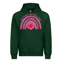 Forest Green in october we wear pink rainbow Urban Hoodie - AdoDesignShop