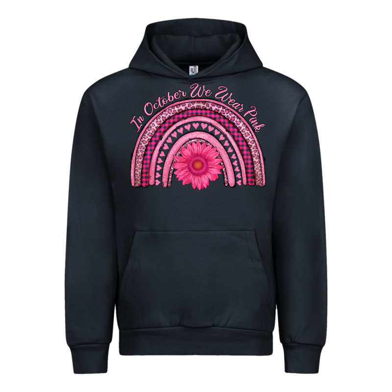 In October We Wear Pink Rainbow Urban Hoodie by AdoDesignShop | Teevron