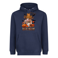 Navy Boohaw Heifer Heavyweight Hoodie - RanaPortraitStore