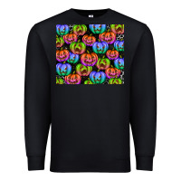 Black Halloween Pumpkins Premium Sweatshirt - texasbilliewilder