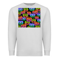 Dove Grey Halloween Pumpkins Premium Sweatshirt - texasbilliewilder