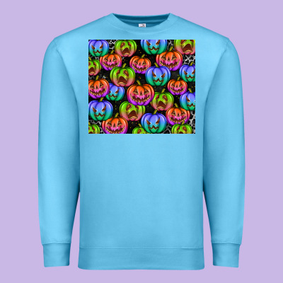 Halloween Pumpkins Premium Sweatshirt Designed By Texasbilliewilder