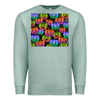 Seafoam Halloween Pumpkins Premium Sweatshirt - texasbilliewilder
