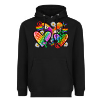 Black pride hearts Heavyweight Hoodie - texasbilliewilder