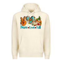 Sandshell peace love fall ado Premium Hoodie - AdoDesignShop