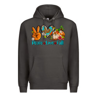 Smoke peace love fall ado Premium Hoodie - AdoDesignShop