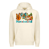 Tofu peace love fall ado Premium Hoodie - AdoDesignShop