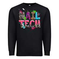 Black nail tech Premium Sweatshirt - Zillion Design Studio