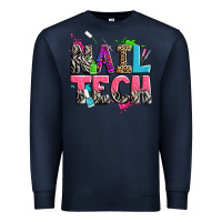 Navy nail tech Premium Sweatshirt - Zillion Design Studio