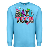 Ocean Blue nail tech Premium Sweatshirt - Zillion Design Studio