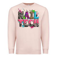 Pale Pink nail tech Premium Sweatshirt - Zillion Design Studio