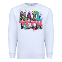 White nail tech Premium Sweatshirt - Zillion Design Studio