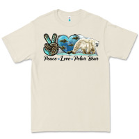 Bone peace love polar bear Premium Tee - LillyAllenDesigns