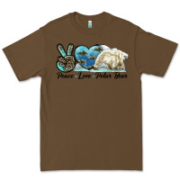 Cacao peace love polar bear Premium Tee - LillyAllenDesigns