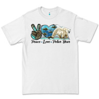 White peace love polar bear Premium Tee - LillyAllenDesigns