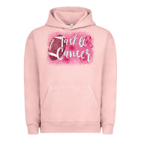 Pigment Salmon tackle cancer football leopard Urban Hoodie - AdoDesignShop
