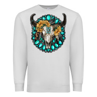 Dove Grey gamestone with bull skull Premium Sweatshirt - RanaPortraitStore