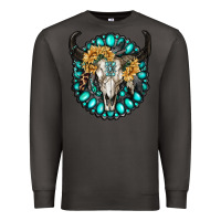 Smoke gamestone with bull skull Premium Sweatshirt - RanaPortraitStore