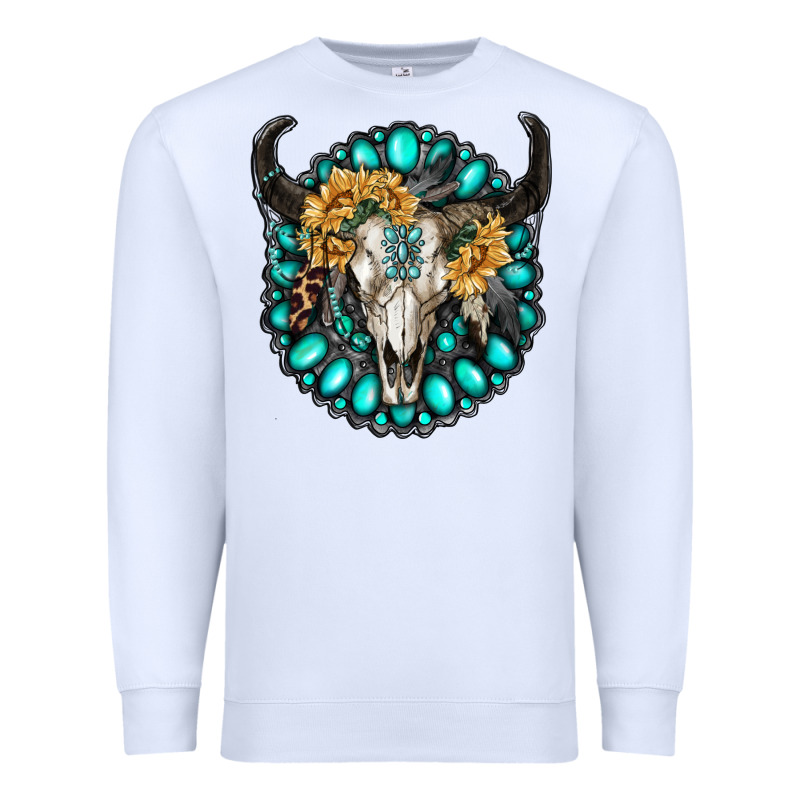Gamestone With Bull Skull Premium Sweatshirt by RanaPortraitStore | Teevron