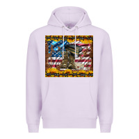 Lilac westerm usa army boots Premium Hoodie - Artiststas