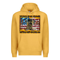 Mustard westerm usa army boots Premium Hoodie - Artiststas