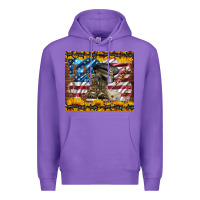 Purple westerm usa army boots Premium Hoodie - Artiststas