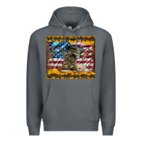 Rock westerm usa army boots Premium Hoodie - Artiststas