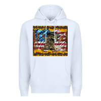 White westerm usa army boots Premium Hoodie - Artiststas