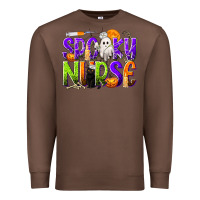 Chestnut Halloween Spooky Nurse Premium Sweatshirt - texasbilliewilder