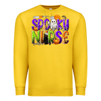 Lemon Halloween Spooky Nurse Premium Sweatshirt - texasbilliewilder