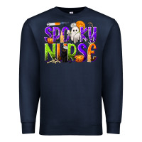 Navy Halloween Spooky Nurse Premium Sweatshirt - texasbilliewilder
