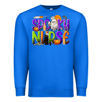 True Royal Halloween Spooky Nurse Premium Sweatshirt - texasbilliewilder