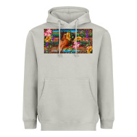 Moon Dust Brown horse with flowers and leopard Heavyweight Hoodie - RanaPortraitStore