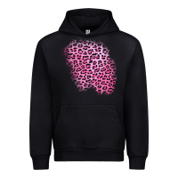 Black pink leopard patch Urban Hoodie - AdoDesignShop
