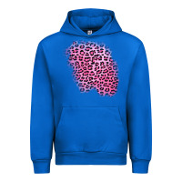 Cobalt pink leopard patch Urban Hoodie - AdoDesignShop