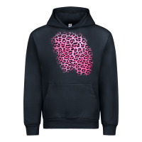 Navy pink leopard patch Urban Hoodie - AdoDesignShop