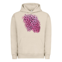 Pigment French Oak pink leopard patch Urban Hoodie - AdoDesignShop
