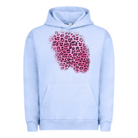 Pigment Grape Ice pink leopard patch Urban Hoodie - AdoDesignShop
