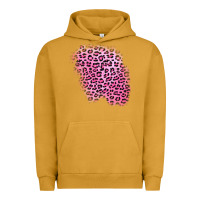 Pigment Peanut Butter pink leopard patch Urban Hoodie - AdoDesignShop