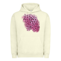 Pink Leopard Patch Urban Hoodie | Teevron