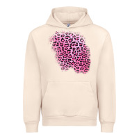 Sandshell pink leopard patch Urban Hoodie - AdoDesignShop