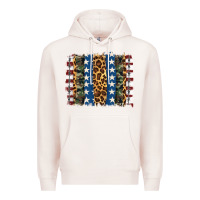 Pale Pink usa army pattern brushstroke Premium Hoodie - Artiststas
