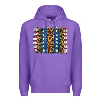 Purple usa army pattern brushstroke Premium Hoodie - Artiststas
