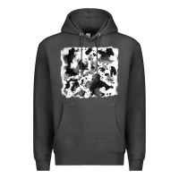 Charcoal Heather cowhide Premium Hoodie - RanaPortraitStore