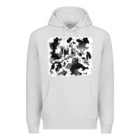Dove Grey cowhide Premium Hoodie - RanaPortraitStore