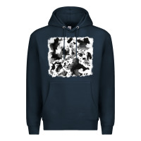 Navy cowhide Premium Hoodie - RanaPortraitStore